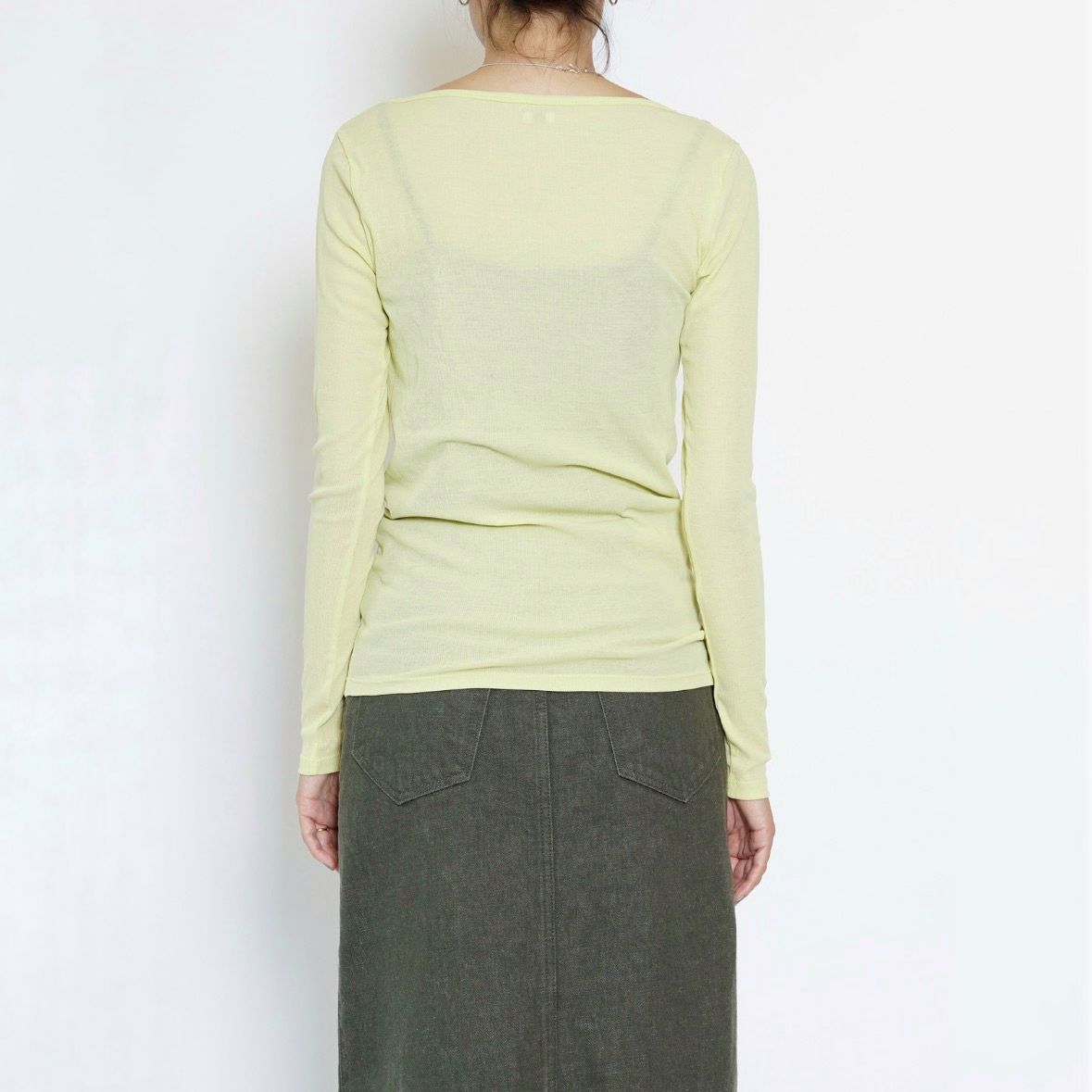 【残り一点】Sheer Teleco Boat Neck Top L/S