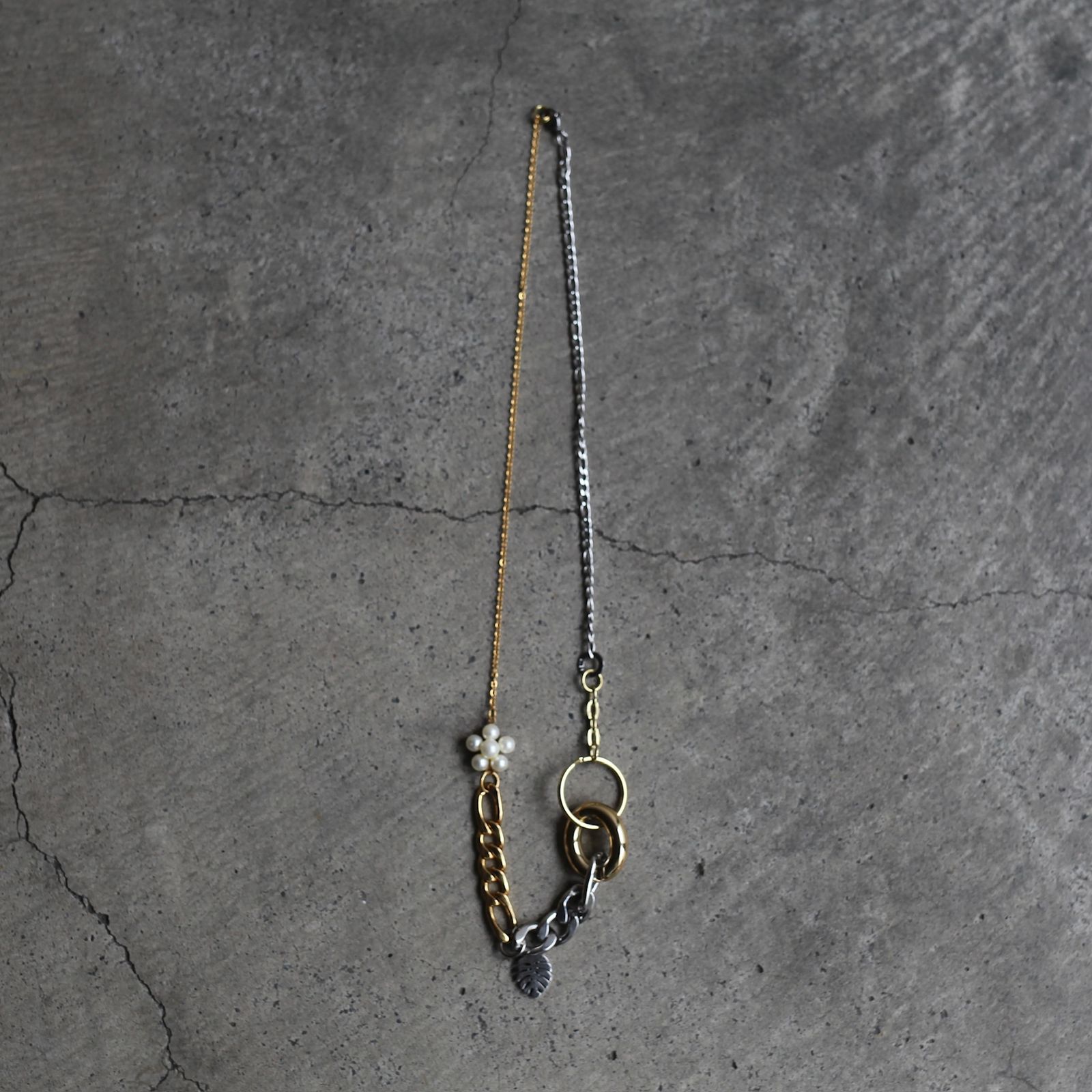 BLESS - 【残り一点】Material Mix Necklace(HAIRPIN REGULAR