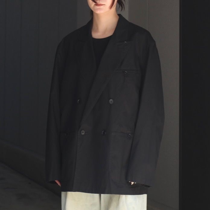【残り一点】Cotton Gabardine Double Breasted Jacket