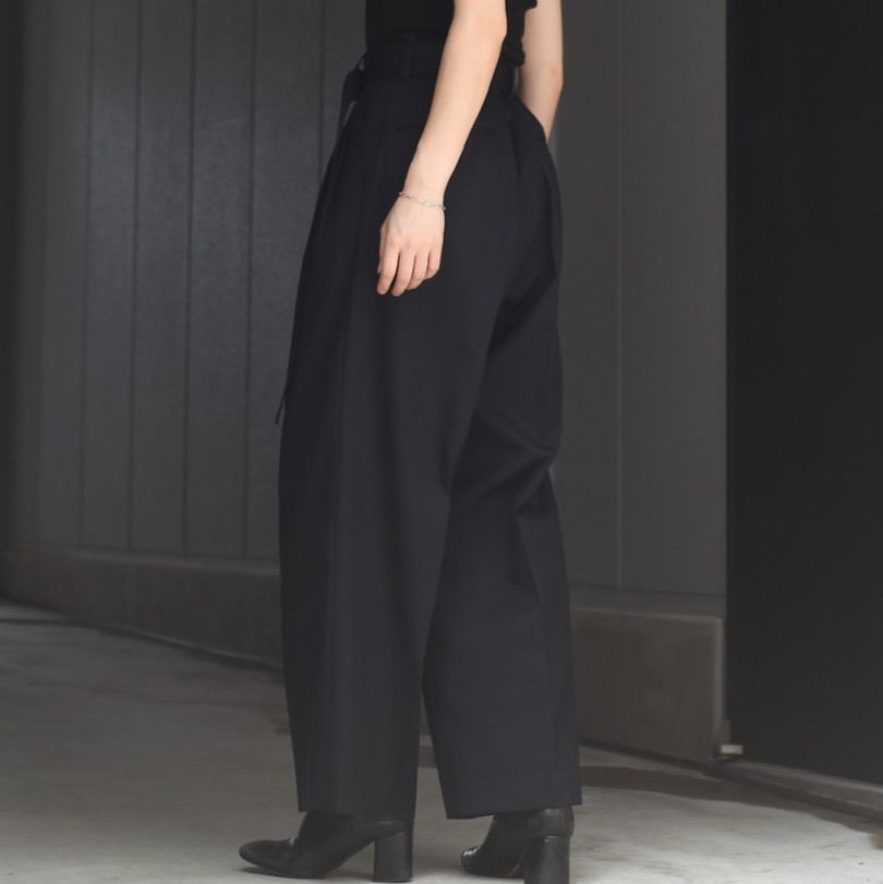 stein - 【残りわずか】Belted Wide Straight Trousers | ACRMTSM ...