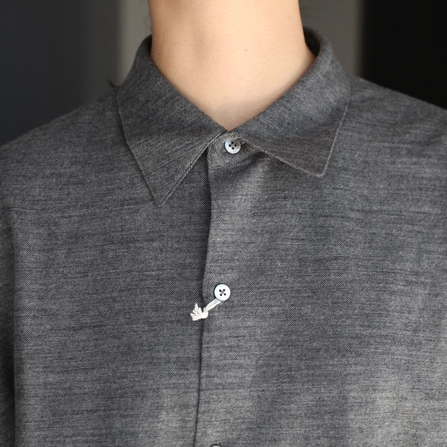 【残り一点】36G Wool Ideal Herringbone Shirt