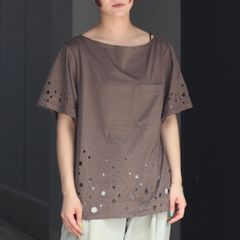 【残り一点】Destroyed Boat Neck Stripe Tee