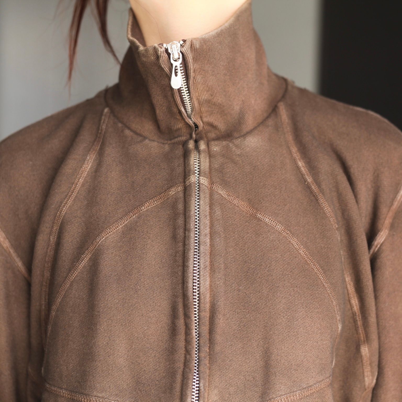 【残り一点】Paneled Zip Up Sweat Shirt
