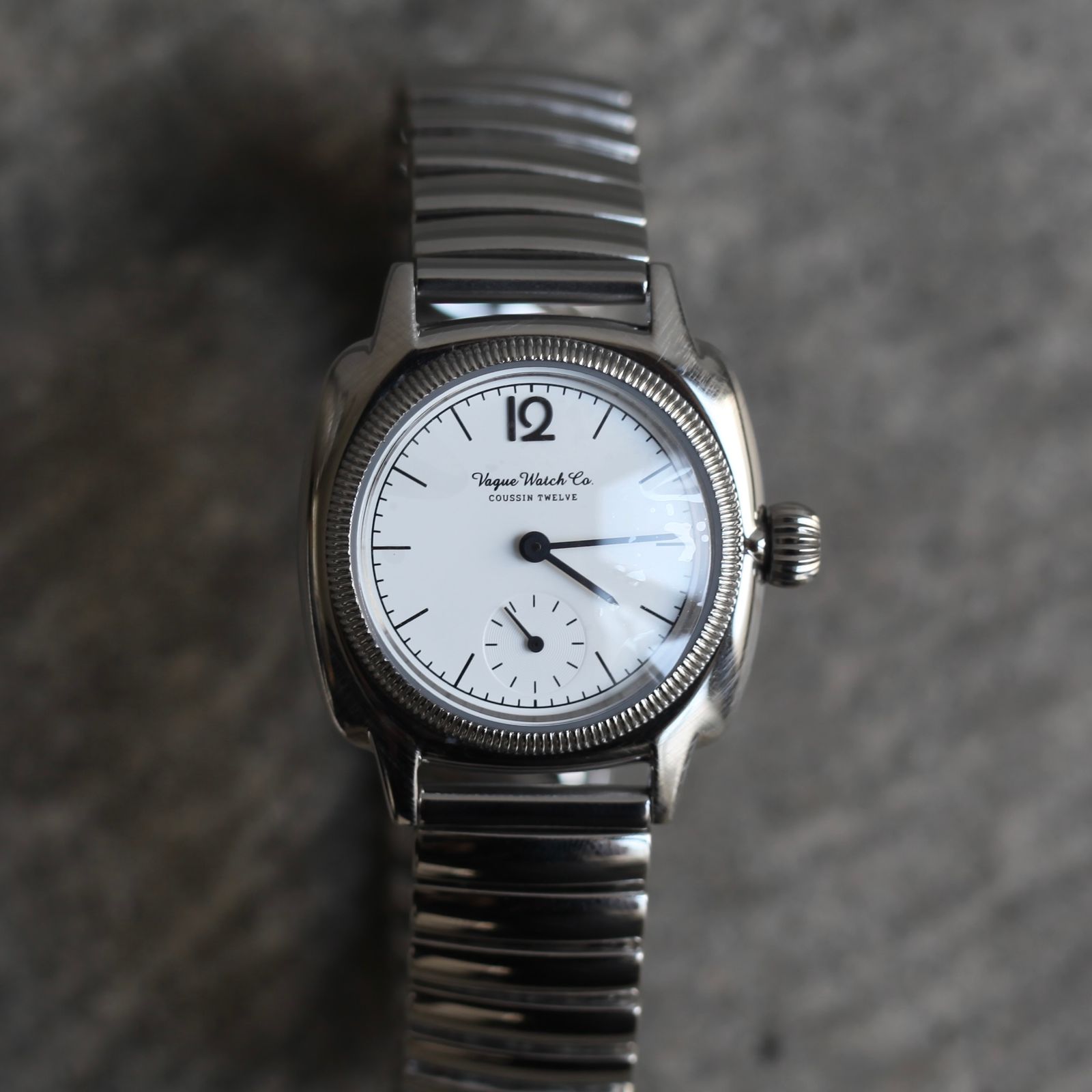 VAGUE WATCH Coussin 12 Extension 電池交換済 VAGUE WATCH CO. - 【残り一点】 Coussin 12 Extension(MEN/文字盤32mm