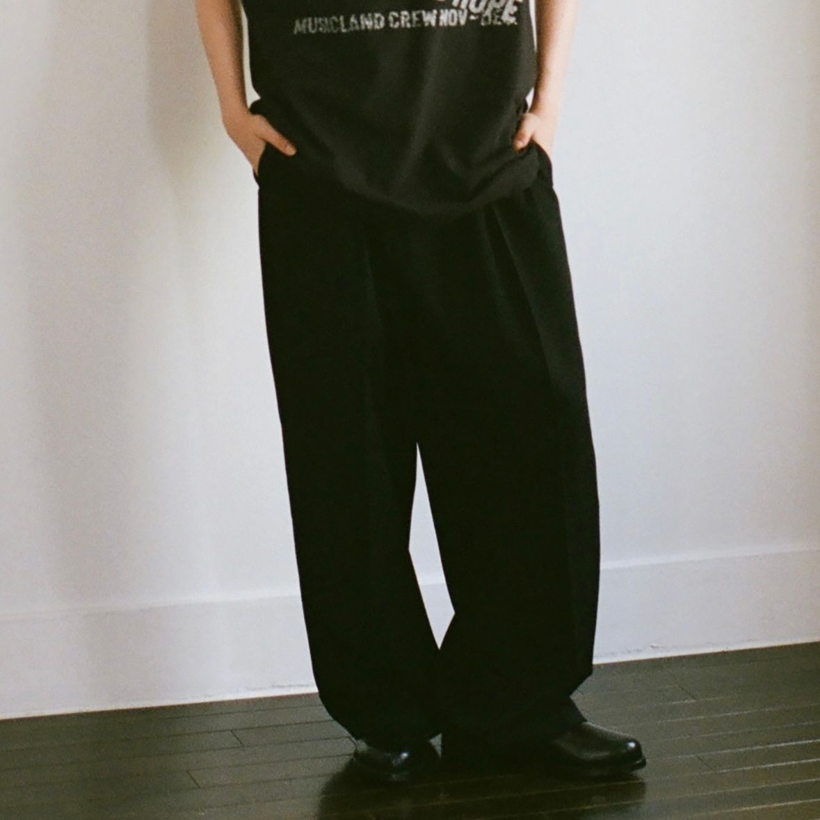 【残り一点】Wool Gabardine Wide Trousers