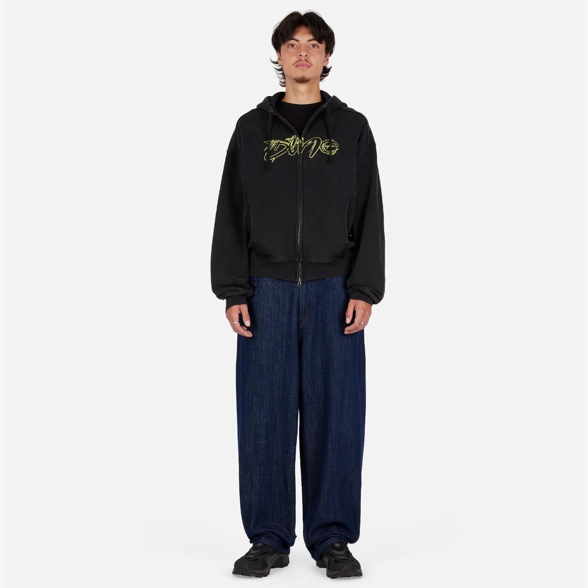 【残り一点】Distressed Terry Zip Hoodie