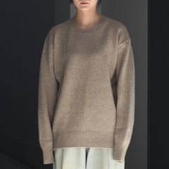 【残りわずか】Extra Fine Wool Warm Knit Crew Neck LS