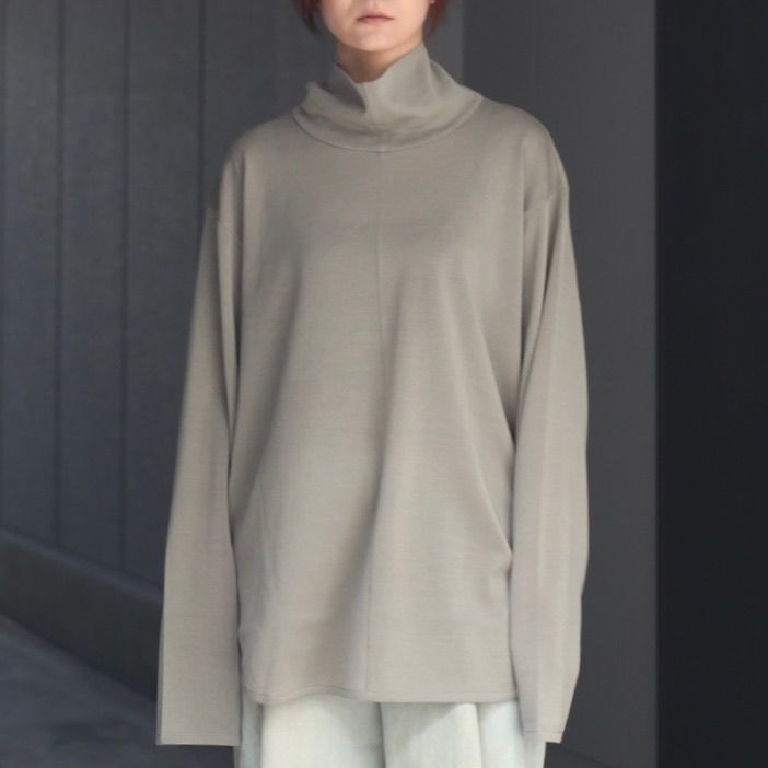 【残り一点】Wool Silk Knit High Neck LS