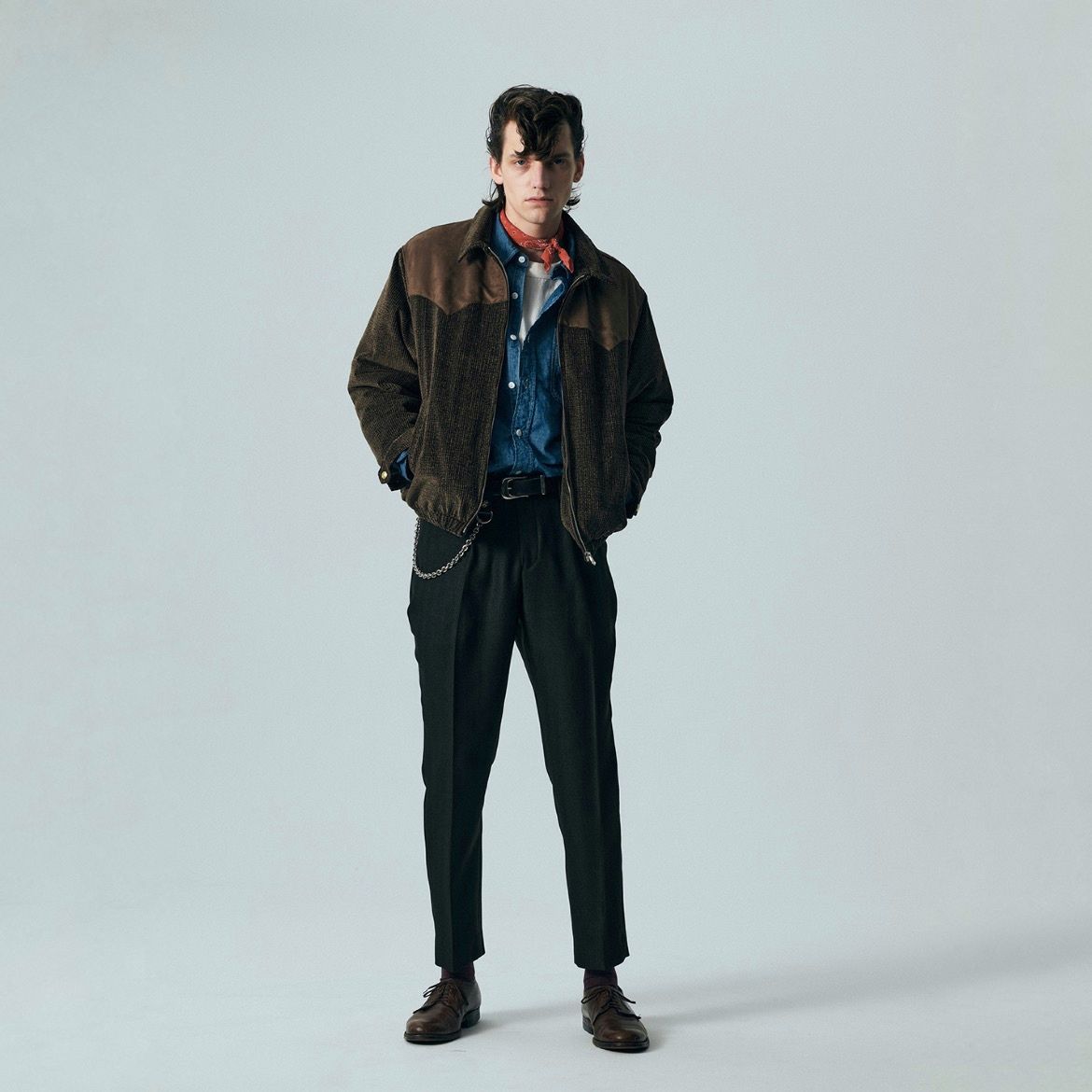 【残り一点】Silver Star Concho Leather Wallet Chain