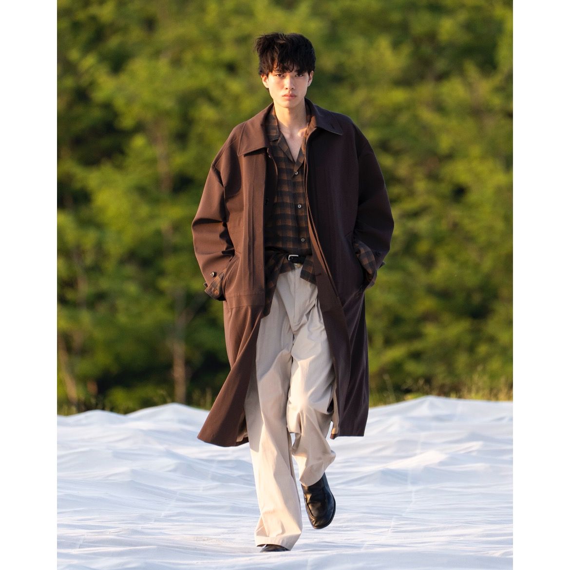 【残り一点】1 Pleated Wide Tapered Trousers