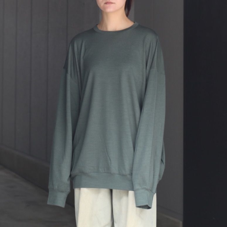 【残り一点】オーバーサイズリラックスウールL/S TEE
