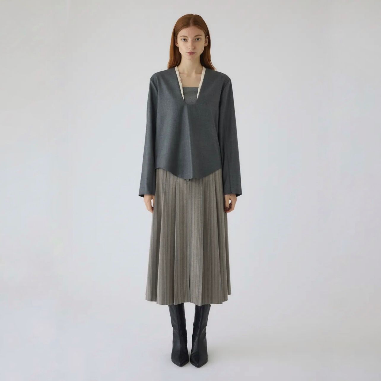【残り一点】Cut Off Pleats SK