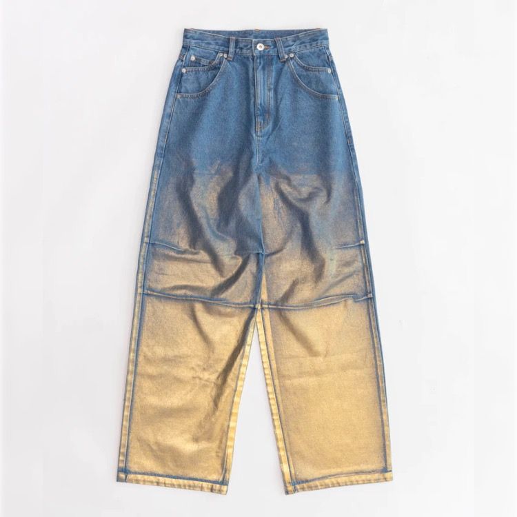 MAISON SPECIAL - 【残り一点】Glitter Foil Handouted Denim