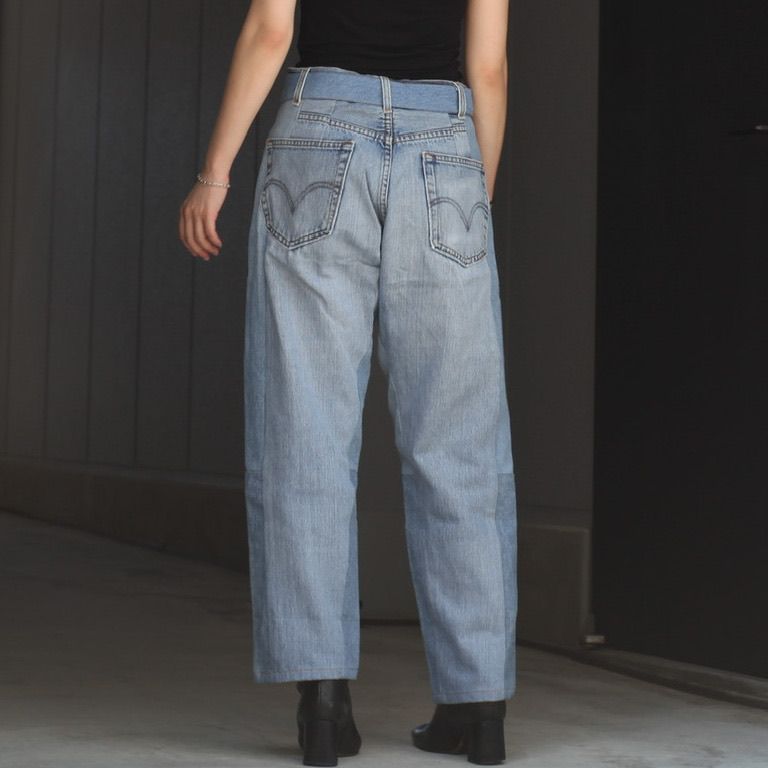 SEEALL - 【残り一点】Reconstructed Belted Baggy Denim_2(M) | ACRMTSM ONLINE STORE