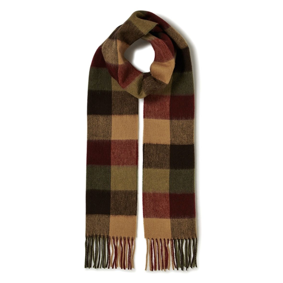 【残り一点】Lambswool Tattersall Scarf