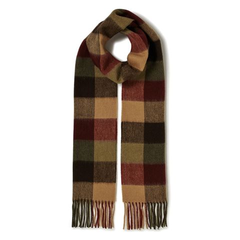 【残り一点】Lambswool Tattersall Scarf