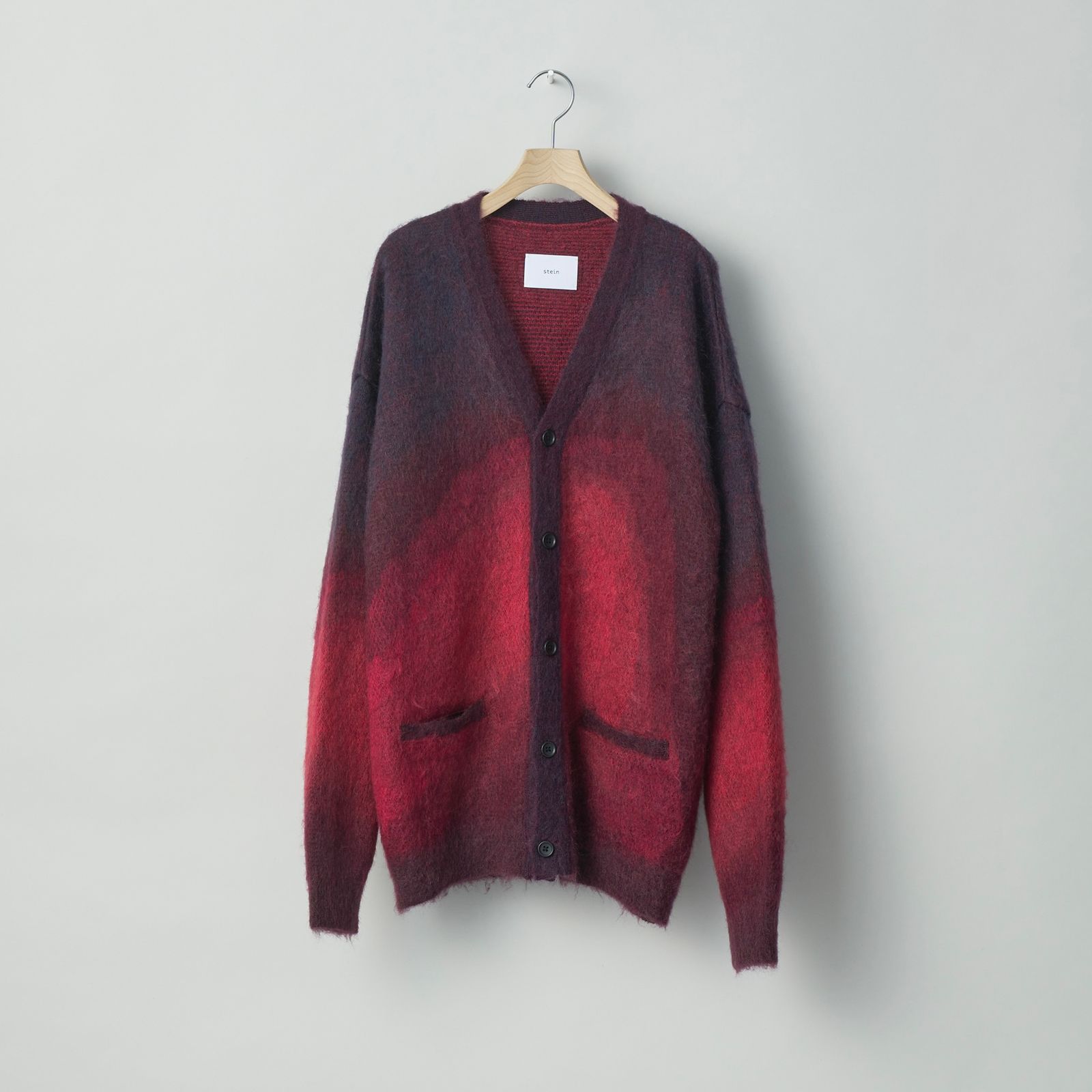 stein GRADATION MOHAIR CARDIGAN・BLACK-