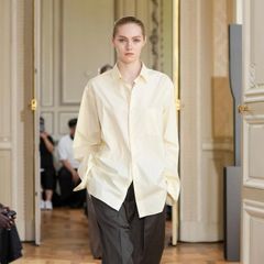 【再販売通知受付可能】Suvin Cotton Oversized Regular Collar Shirt