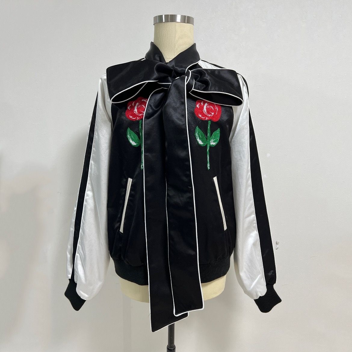 KIDILL - 【残り一点】Bowtie Souvenir Jacket(Rose&Girl Embroidery