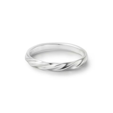 【お取り寄せ注文可能】Half Twist Ring M(PLATINUM950)