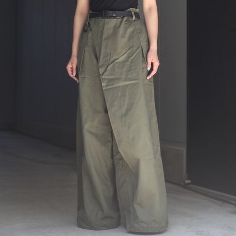 【残り一点】Wrapped Work Trousers With Night-Cut(AGED TWILL)