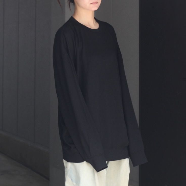 【残り一点】オーバーサイズリラックスウールL/S TEE