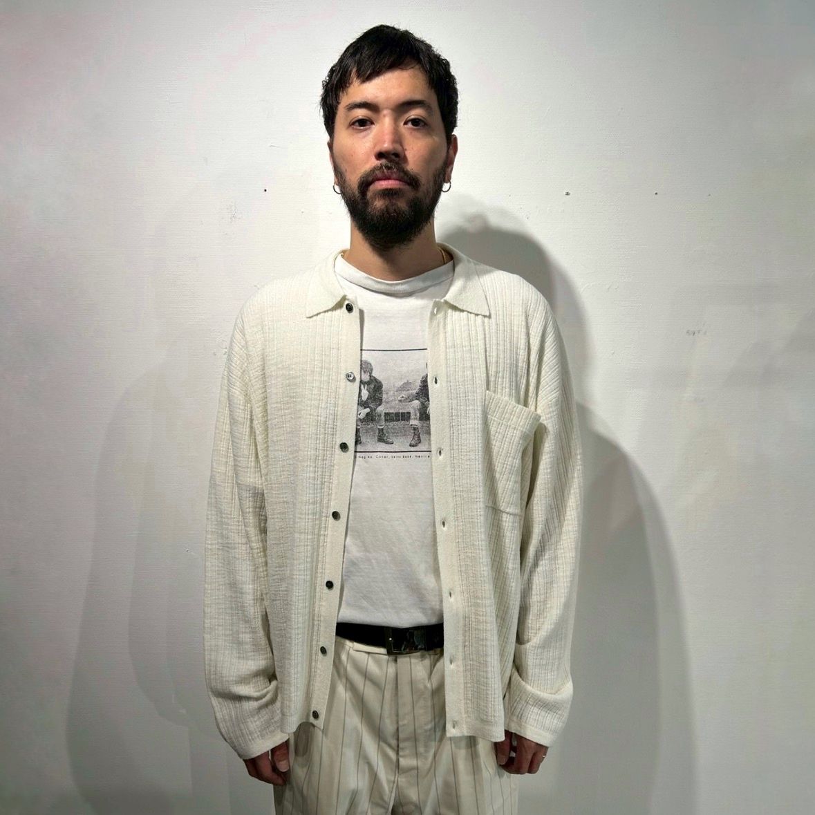 【残り一点】Crepe Knit Shirt