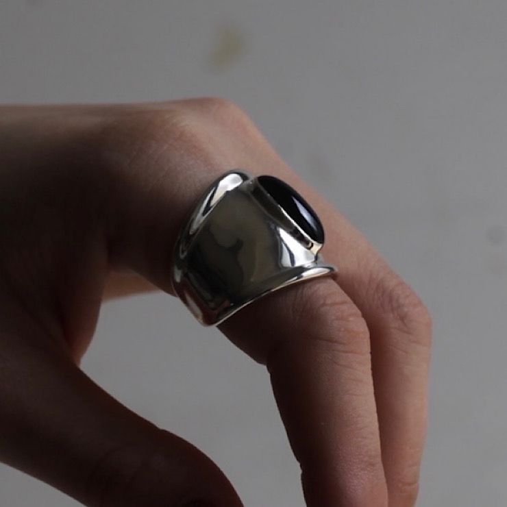 【残り一点】Chopin Right Finger Armor Ring(ONYX)