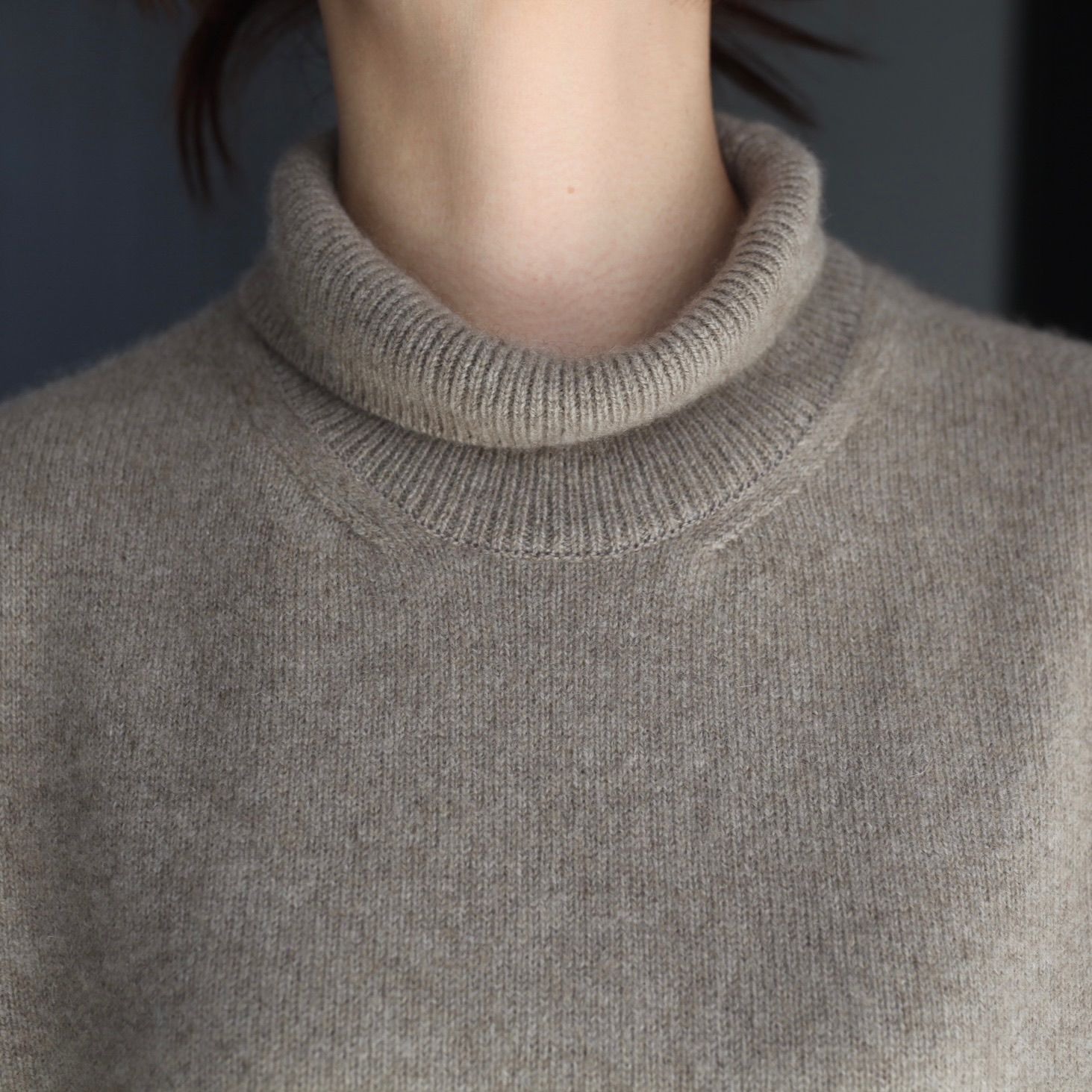 【残り一点】Cashmere Wholegarment Turtleneck Sweater