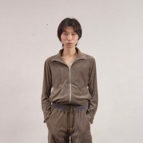 【残り一点】Velour Zip Up Track Top