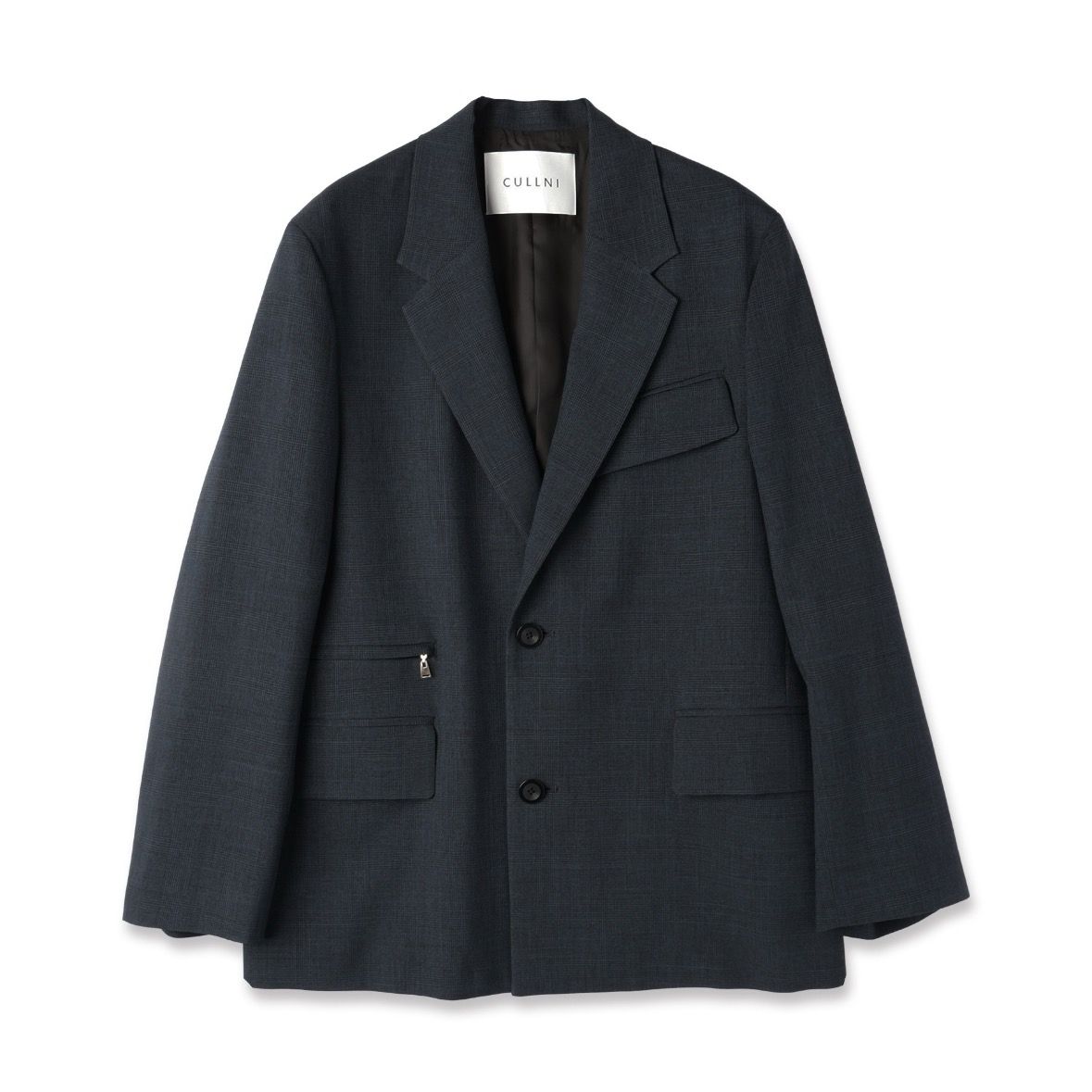 【残り一点】Glen Check Zip Pocket Tailored Jacket