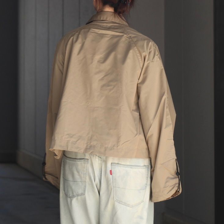 【残り一点】ナイロンタフタショートジップブルゾン