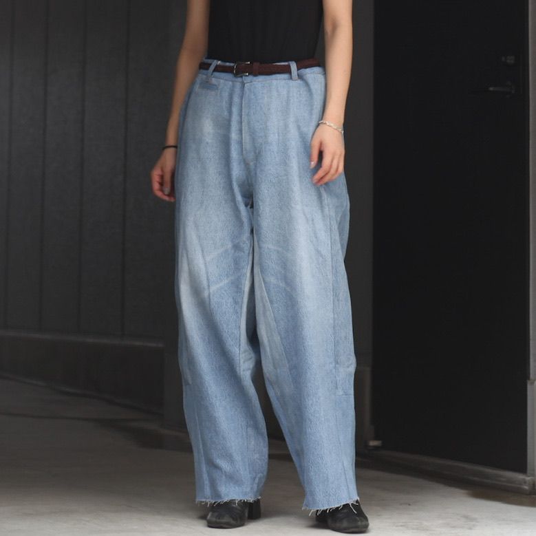 【seeall】Reconstructed Belted Baggy Denim SEEALL - 【残り一点】Reconstructed Belted Baggy Denim_2(M