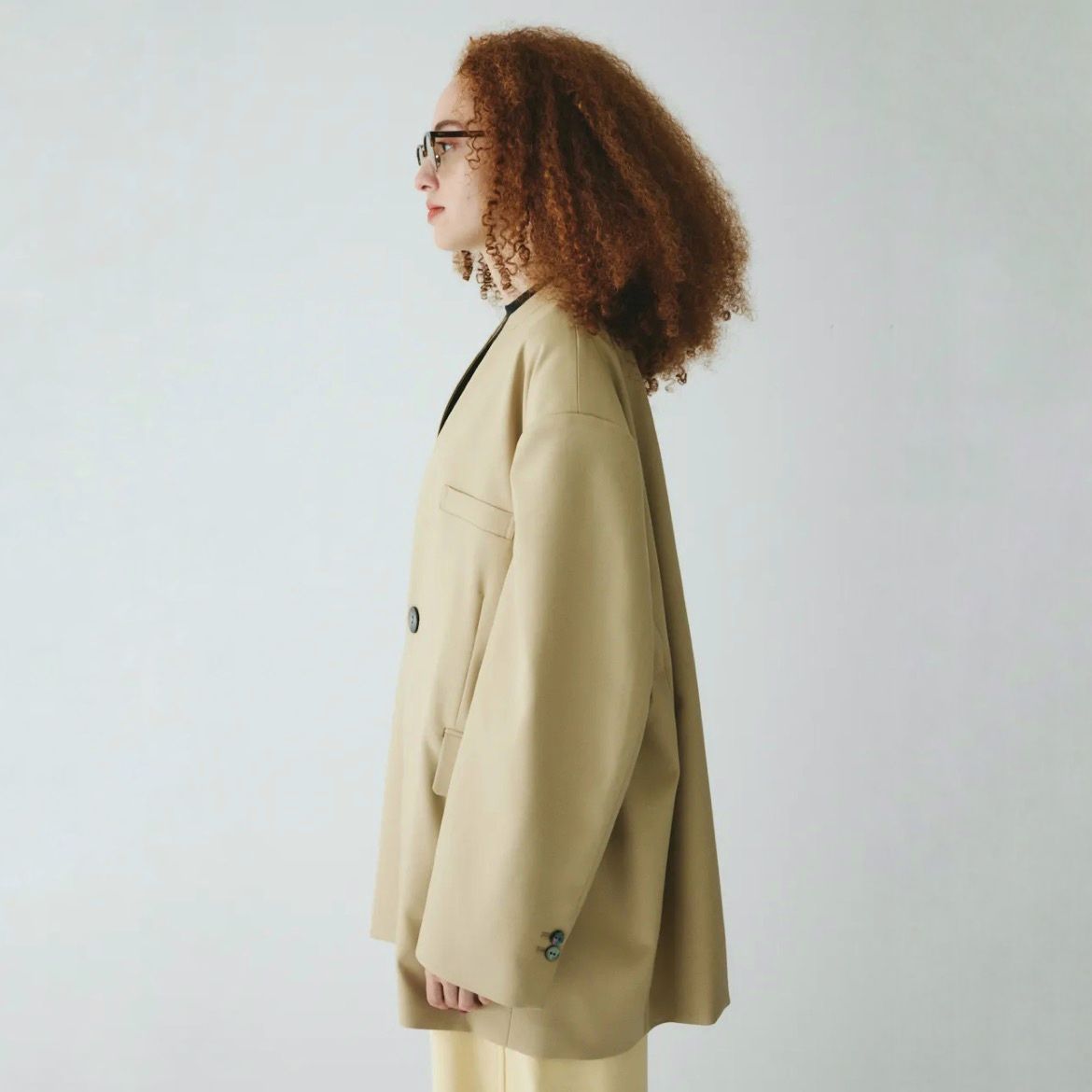 【残り一点】No Collar Over Jacket
