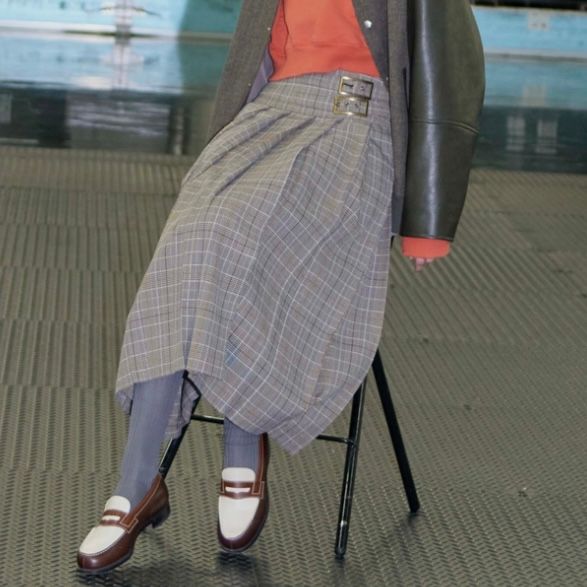 【残り一点】Check Wrap Like Midi Skirt