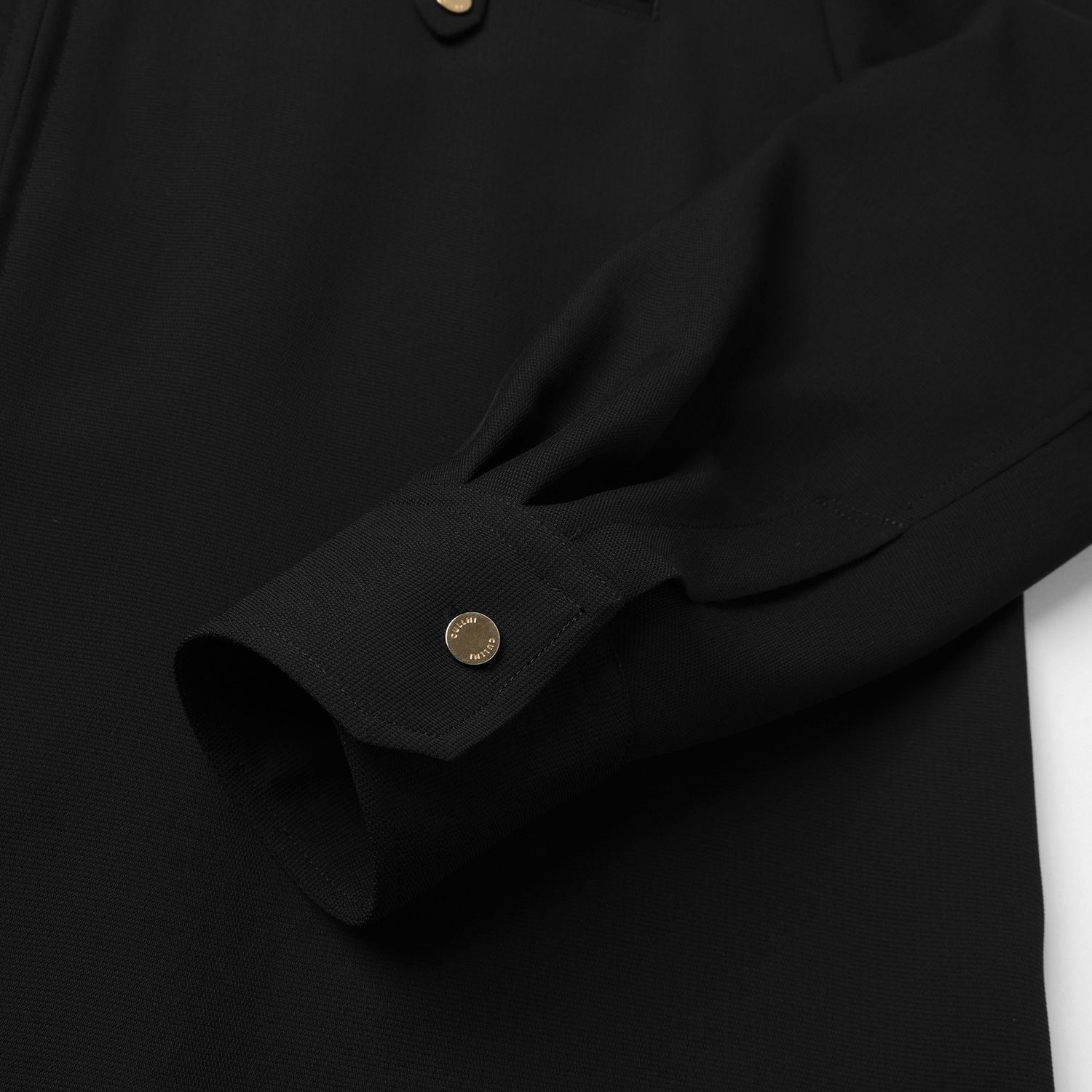 【残り一点】Dry Stretch Cloth Button-Tab Pocket Zip Up Shirt