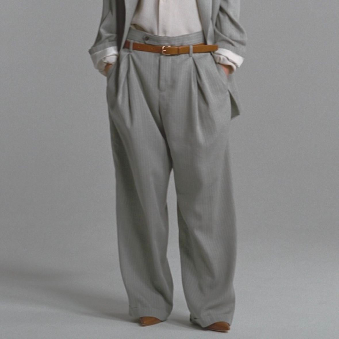 【残り一点】Double Inverted Tuck Trousers