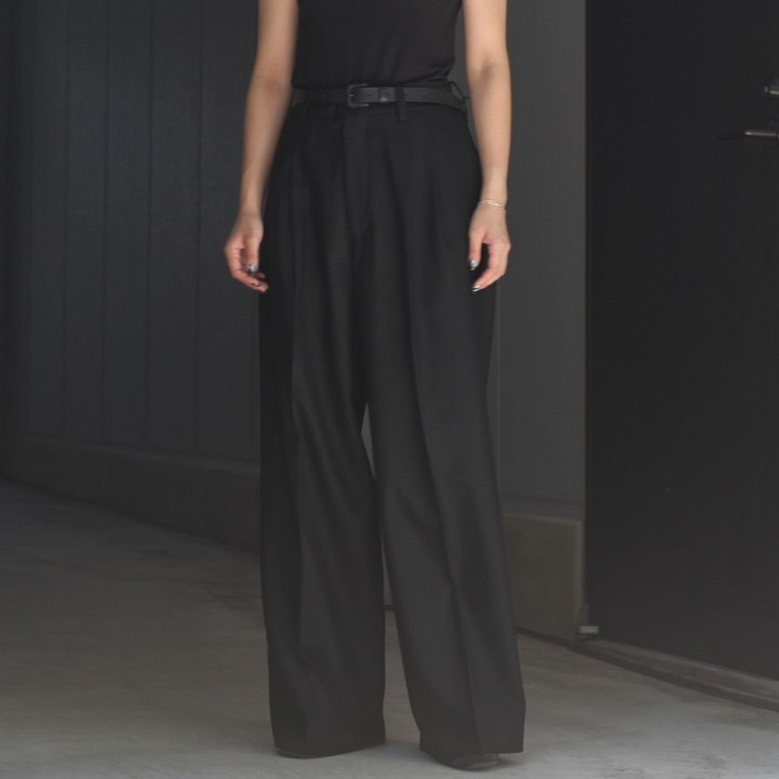 【残り一点】Wool Flannel Long Wide Trousers