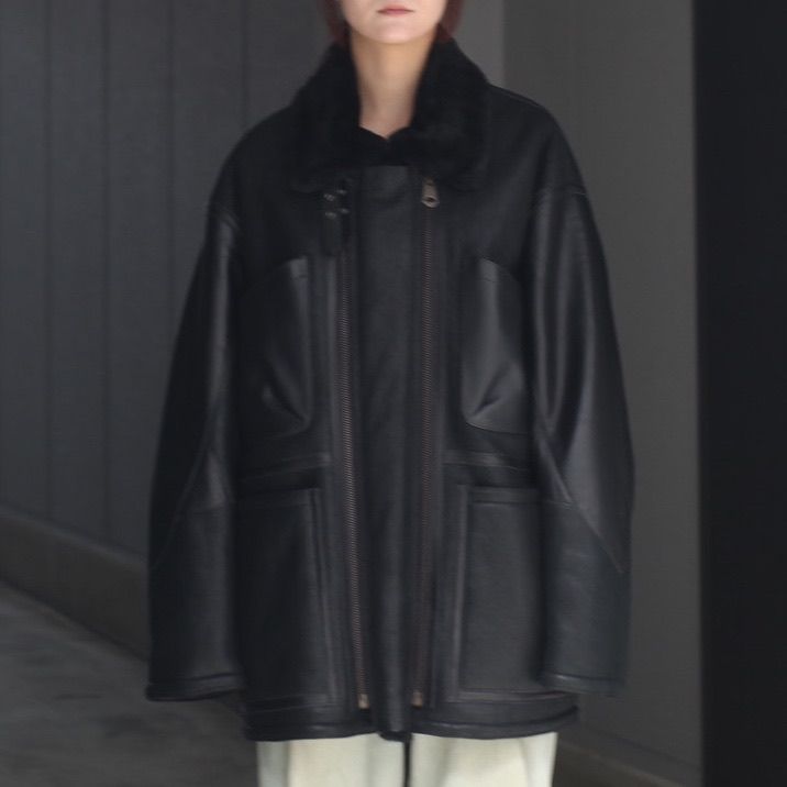 【残り一点】W-Zip Mouton Flight Jacket