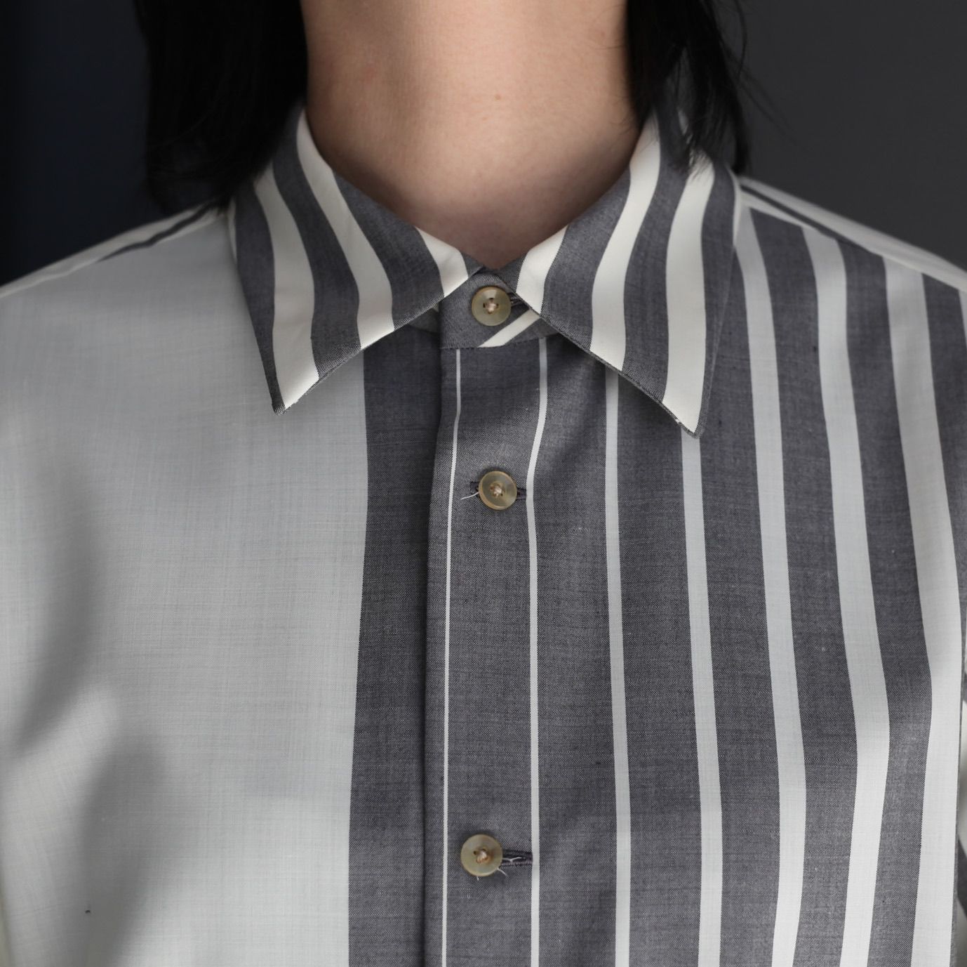 ETHOSENS - 【残り一点】Irregular Stripe Shirt | ACRMTSM ONLINE STORE