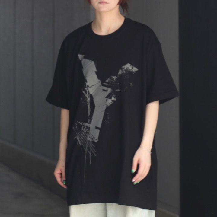 A17278 グラウンドY×ワンピース バックロゴプリントTシャツ 黒 4 楽天市場】グラウンドワイ（Tシャツ・カットソー｜トップス