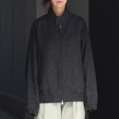 【残り一点】Alpaca Hound Tooth Harrington Jacket