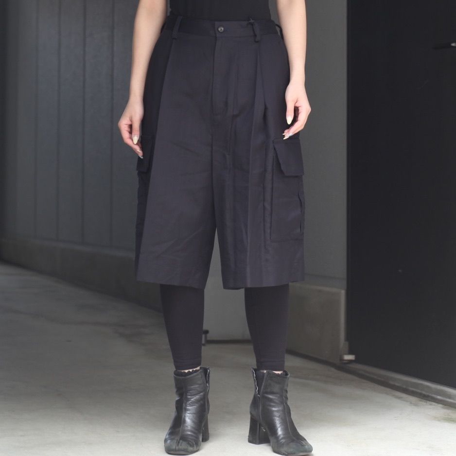 【残り一点】Silk Cupro Cargo Short Trousers