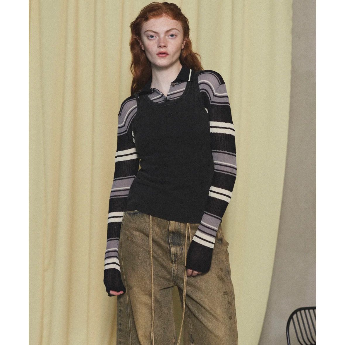 【残り一点】Multi Border Cardigan