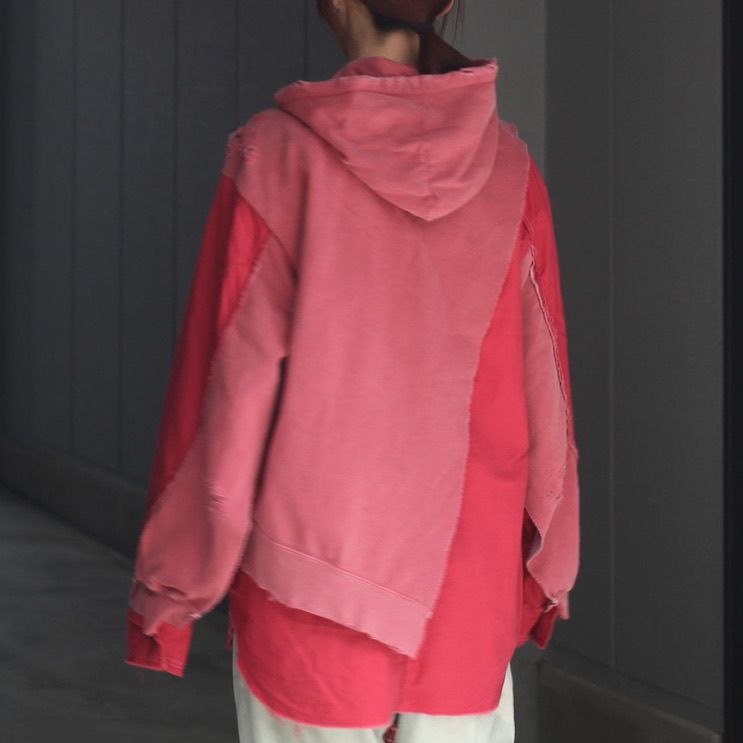 【残り一点】Slash Seam Army Parka With Stencil(INSIDE-OUT)