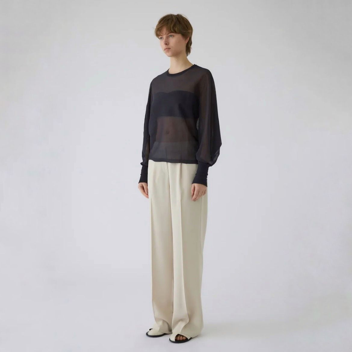 【残り一点】Sheer Dolman Knit Tops