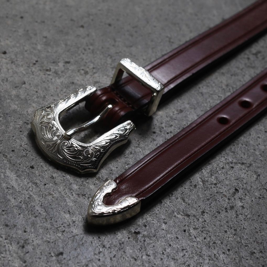 【残り一点】3/4 Inch Western Belt(OAKBARK)