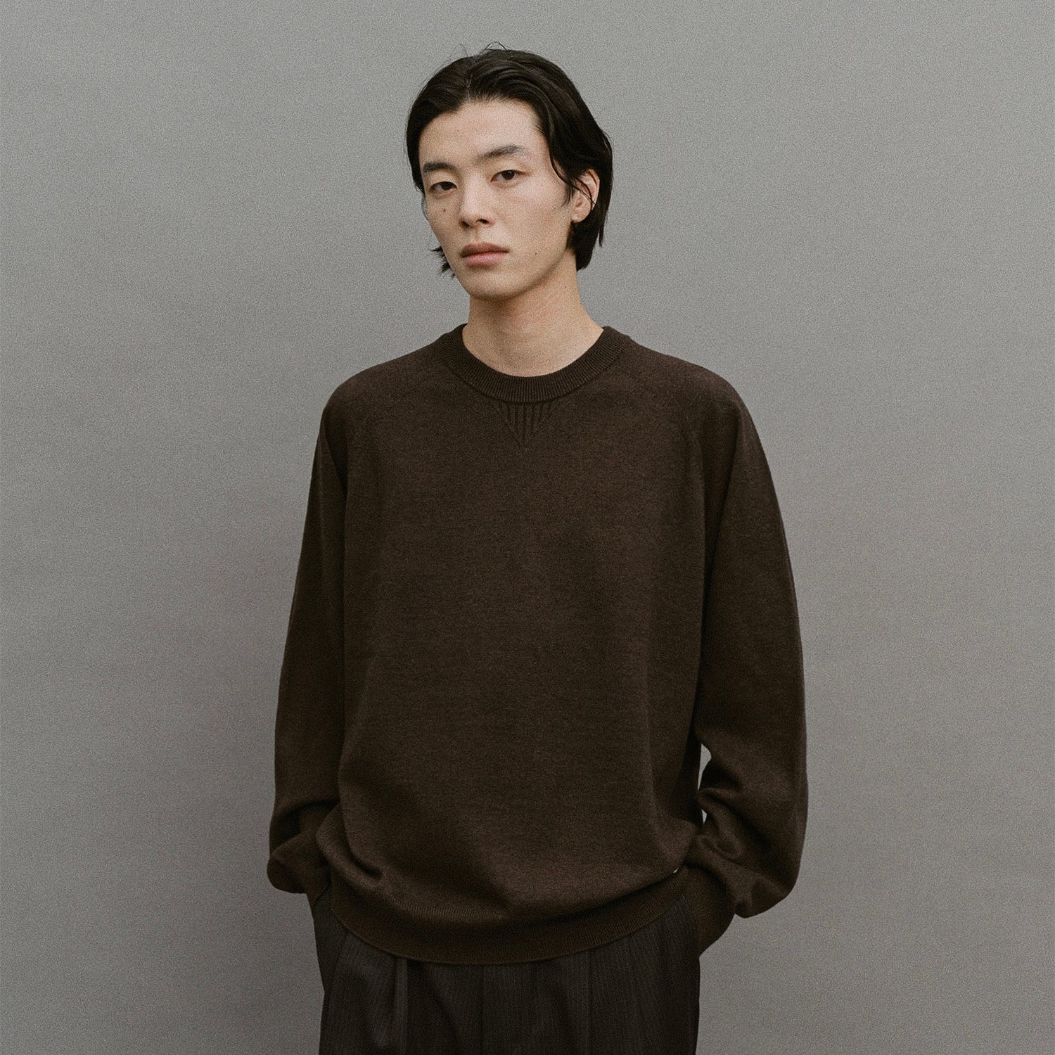 【残り一点】Whole Garment Crew-Neck Knit