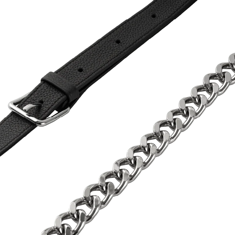 【残り一点】Chaine Duo Strap Reflet(BLACK)