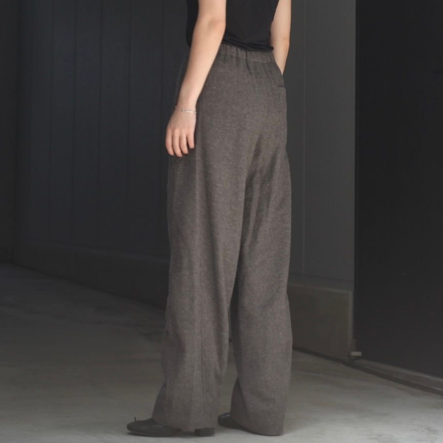【残り一点】Wool/Cashmere Fleece Easy Twist Trousers